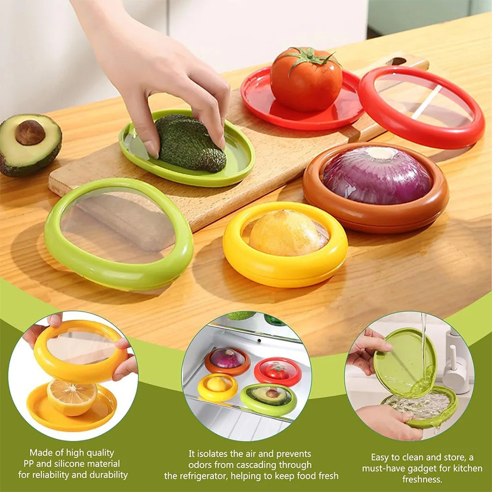 4/1 Pcs Silicone Fruit Storage Box