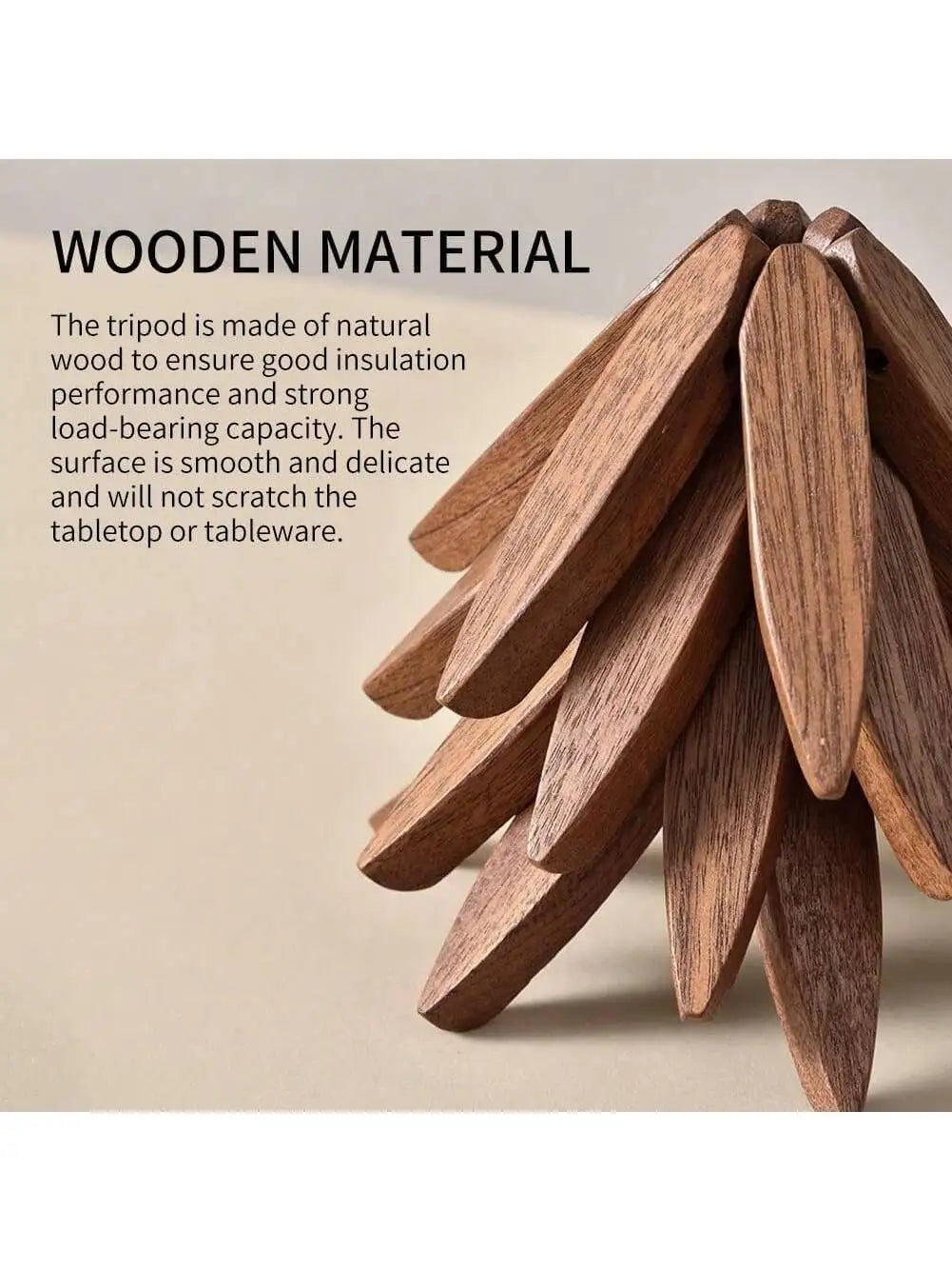 Tree coasters wooden tripod