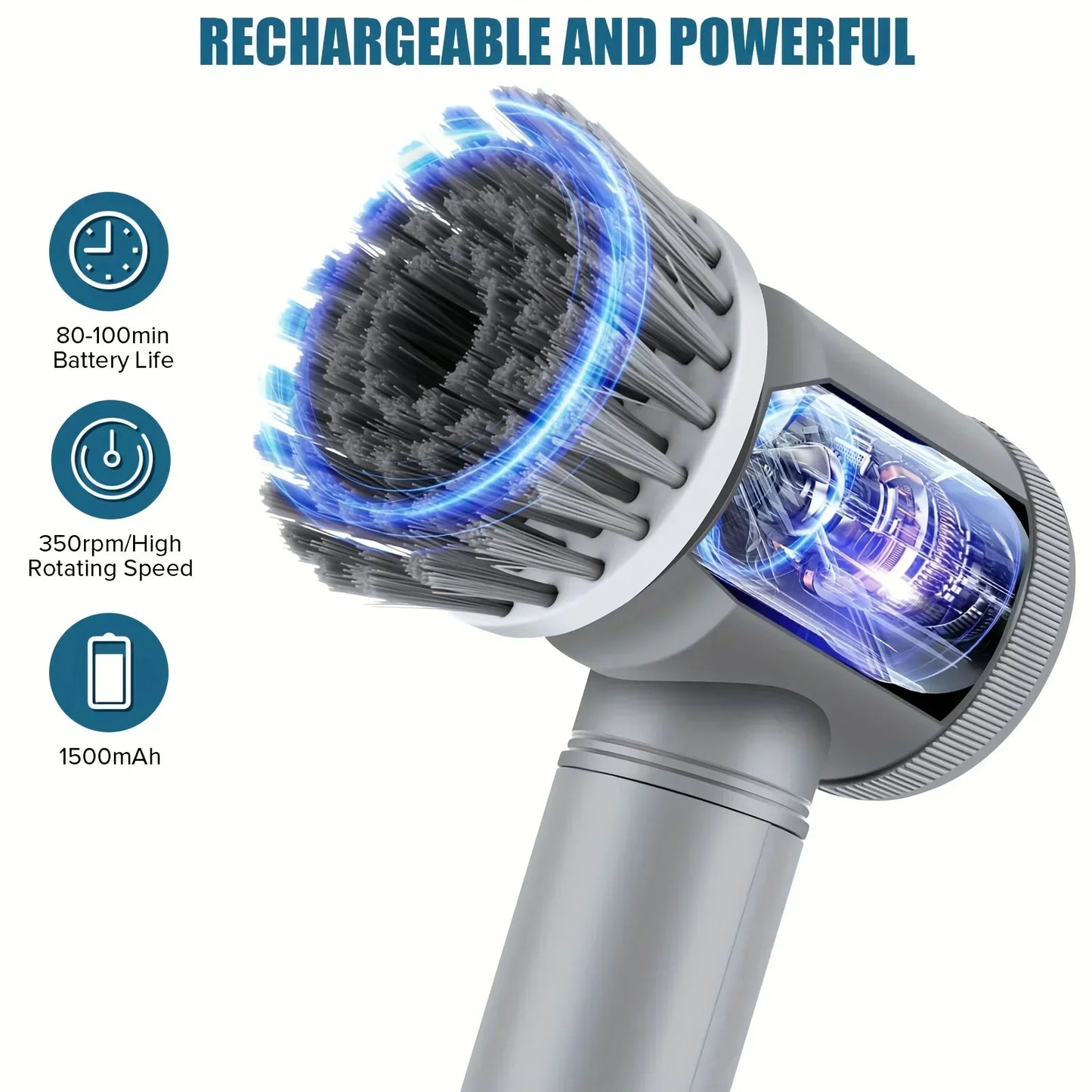Electric Cordless Spin Scrubber