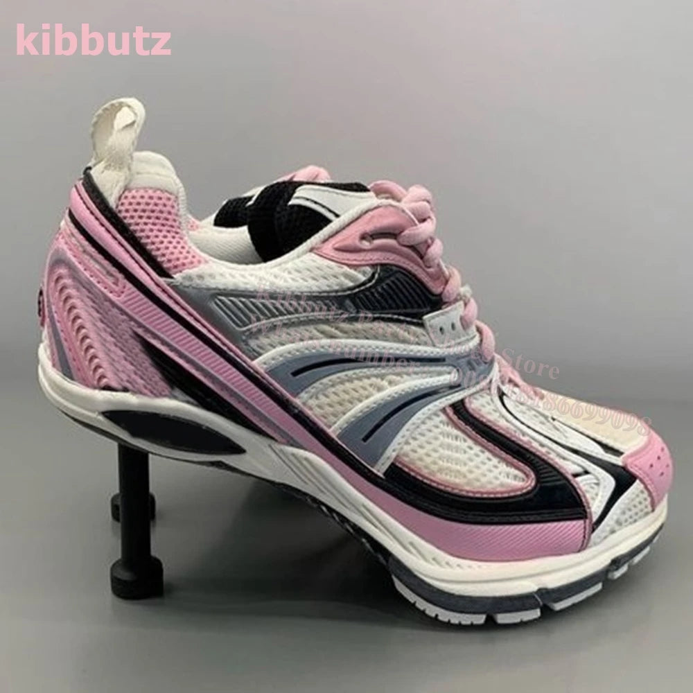 Thin Heels Lace-Up Novelty Sexy Luxury Sneakers