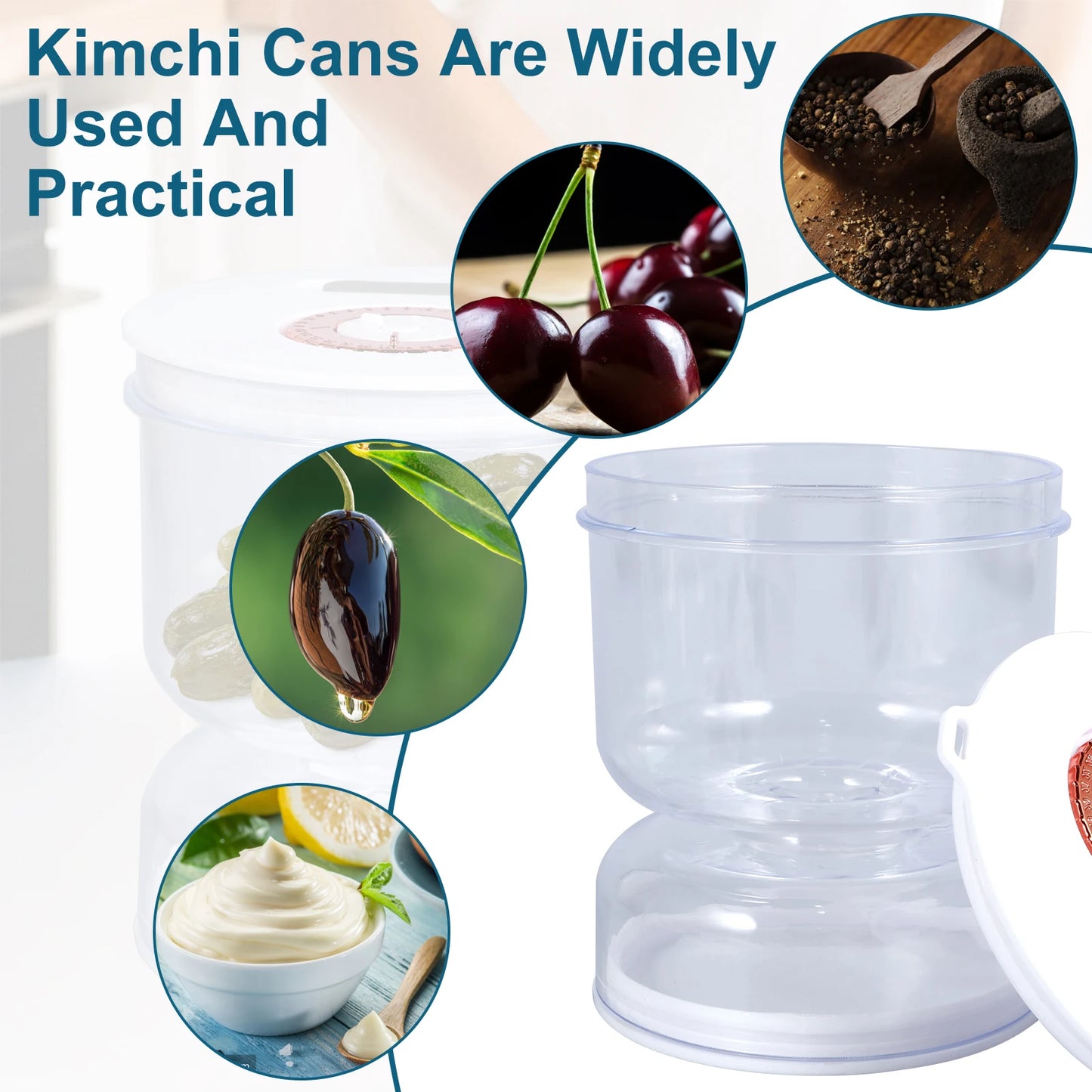 Hourglass Pickle Jar Leakproof Airtight Container