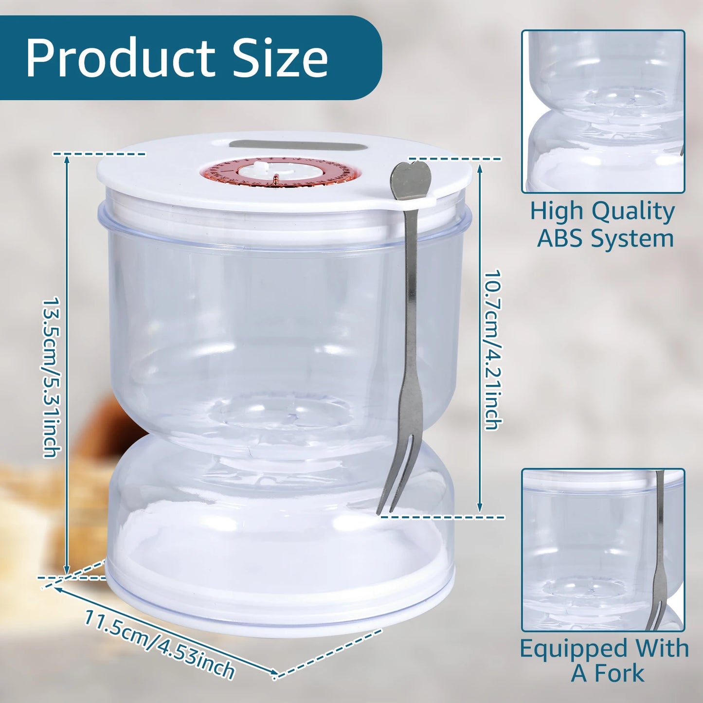 Hourglass Pickle Jar Leakproof Airtight Container