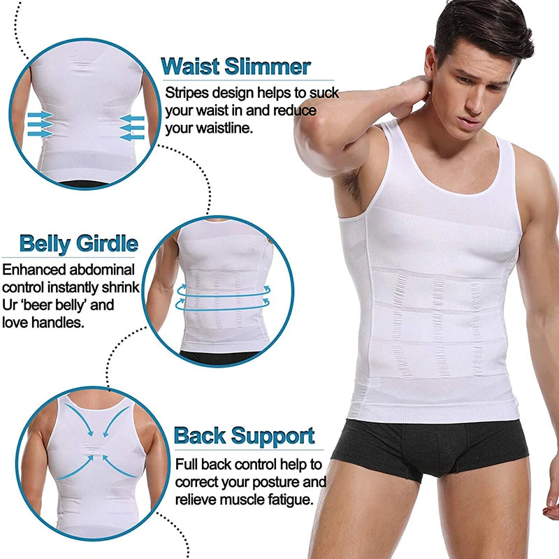 Men's Slimming Body Shaper Shirt