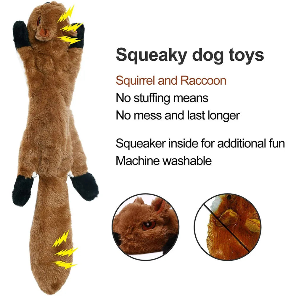 Dog Toy with Squeakers, Plush Squeaky design