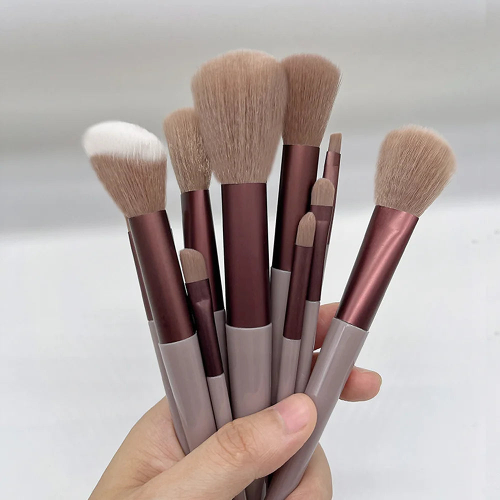 13 PCS Makeup Brushes & Tools Bag