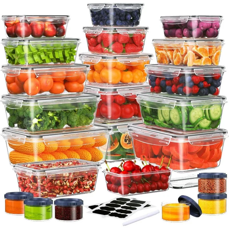 60-Piece Food Storage Containers Set