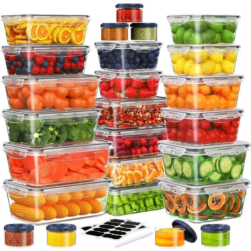 60-Piece Food Storage Containers Set
