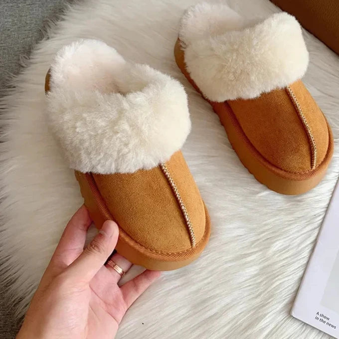 Fur Slip On Winter Plush Slippers