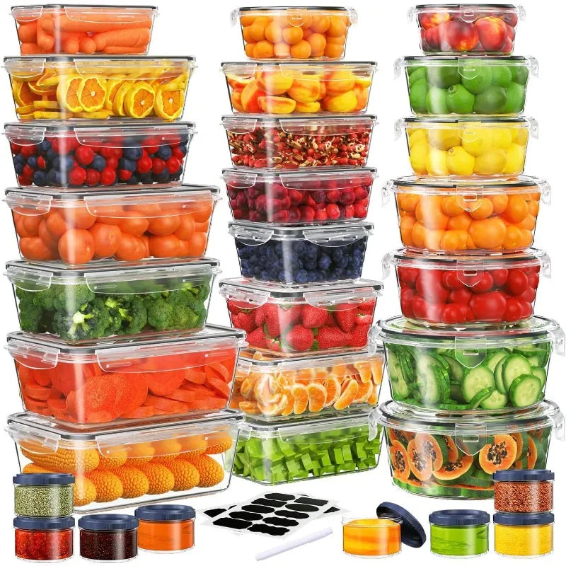 60-Piece Food Storage Containers Set