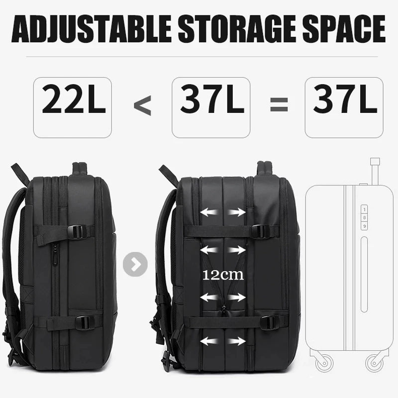 BANGE Travel Expandable Backpack