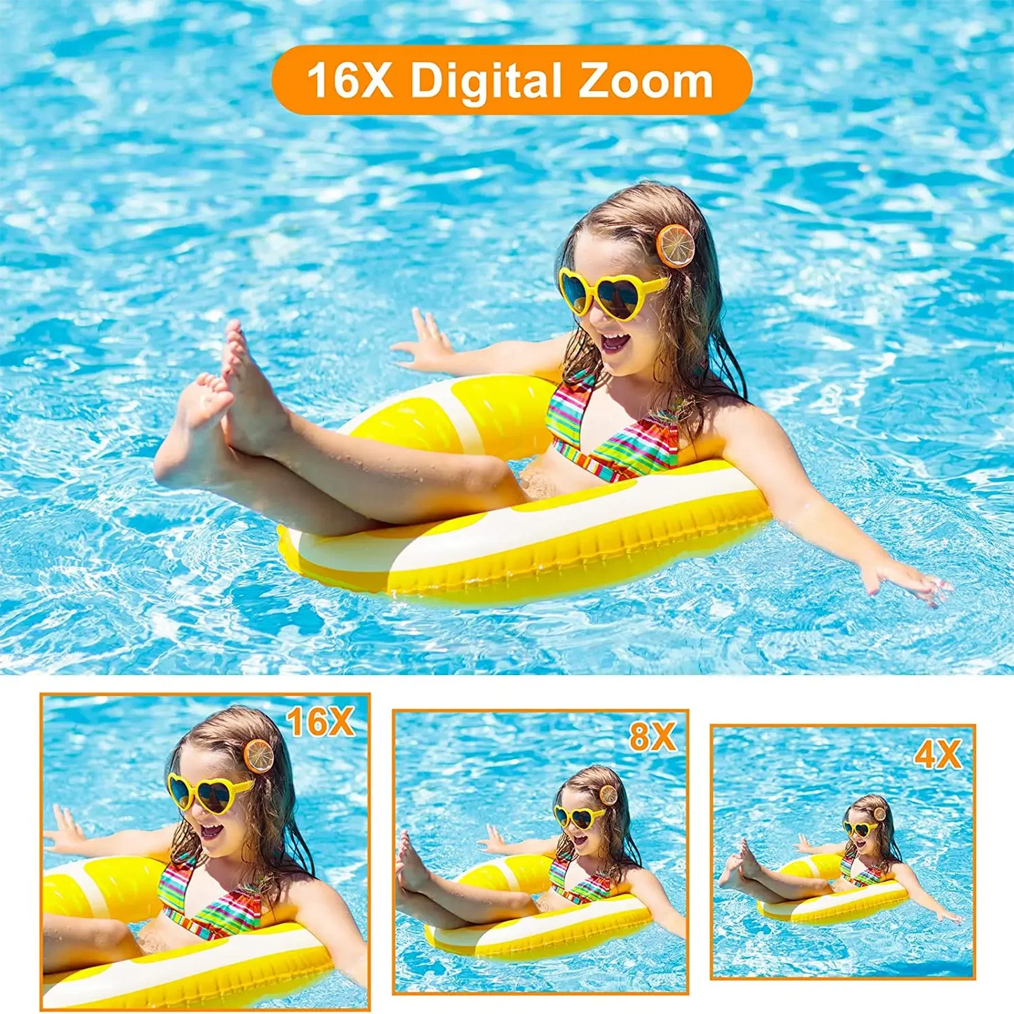 Digital Camera 4K 64MP Photography Camera Video Camcorder Rechargeable Cameras 2.4 inch