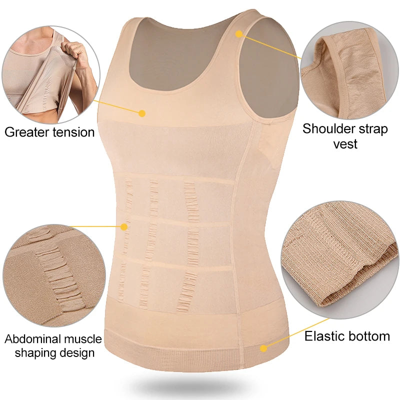 Men's Slimming Body Shaper Shirt