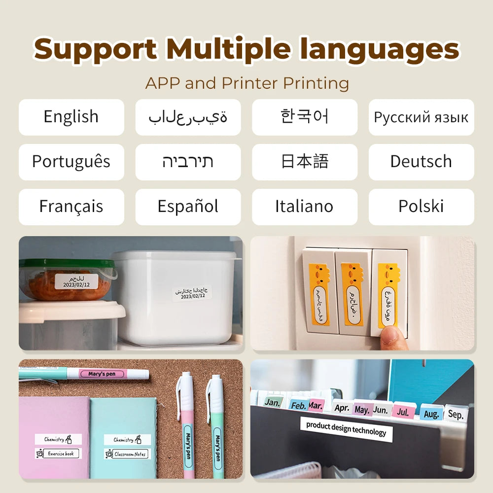 Mini Thermal Label Pocket Portable Printer